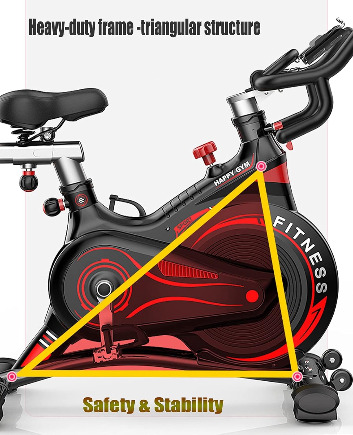 Professional Indoor Magnetic Exercise Bike - Image 4