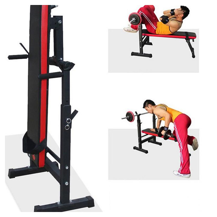 Multifunctional Adjustable Station Barbell Rack Bench Press - Image 3