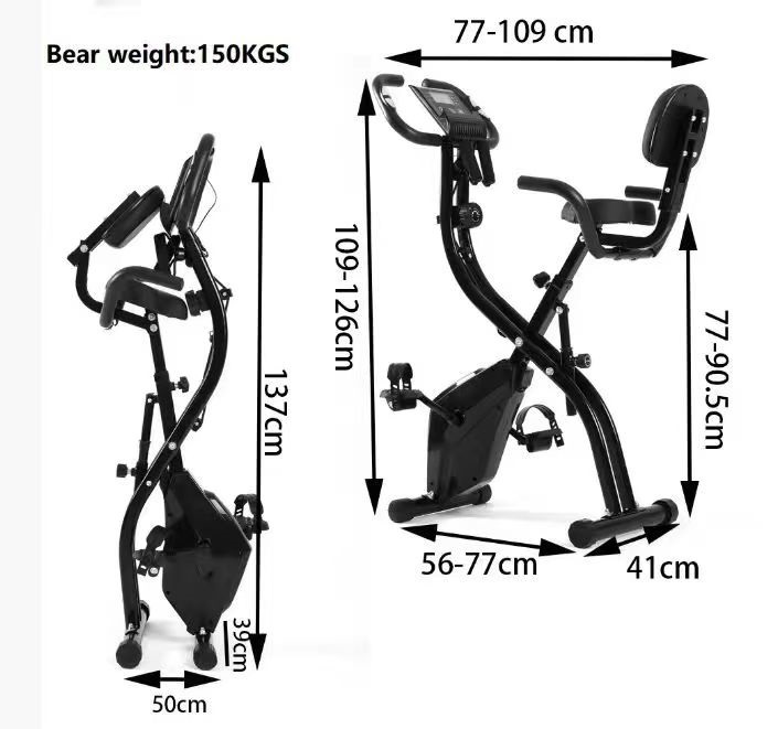 Indoor Magnetic Exercise Bike (X Shape) - Image 3