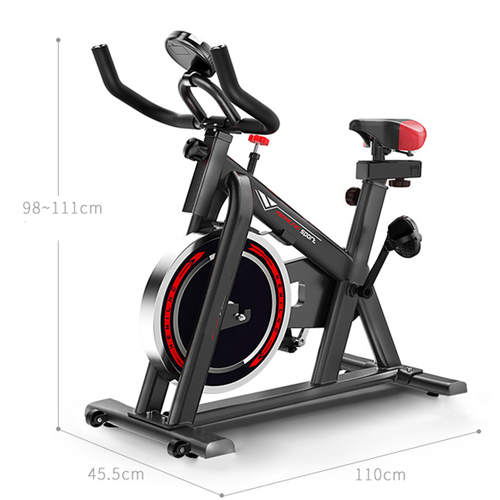 Indoor Spinning Exercise Bike (Black/Yellow) - Image 2