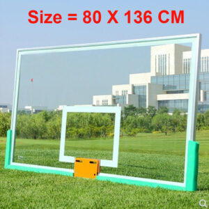Temper Glass Basketball Backboard With Ring (136*80CM)