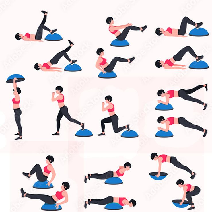Black Bosu Ball (New Design) - Image 6