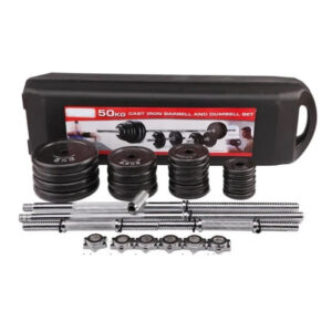 50kg Cast Iron Dumbbell Set