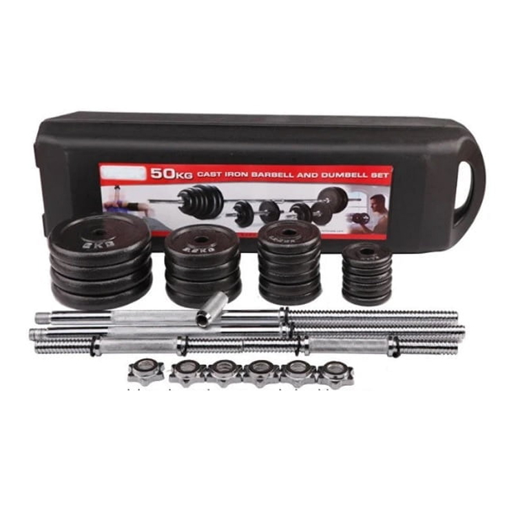 50kg Cast Iron Dumbbell Set